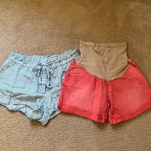Maternity shorts -  size Mediums - isabel maternity & indigo blue